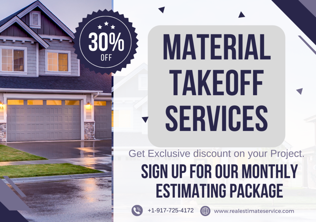 30% Discount Material Takeoff