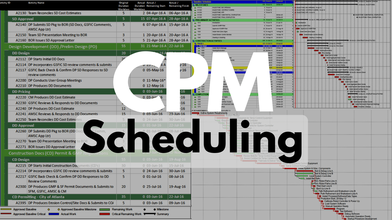 CPM Scheduling